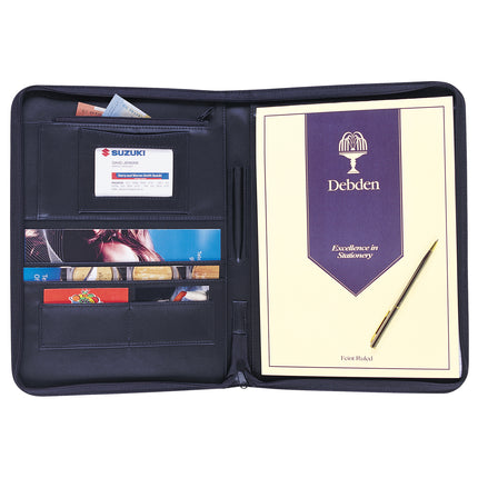 Debden Compendium Portfolio A4 - Zippered PU Black