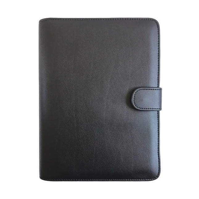 Debden Dayplanner - Organiser - Desk - Snap Closure PU Black