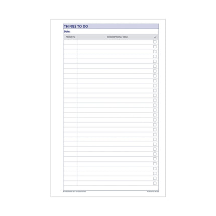Debden Dayplanner - Desk - Things to Do - Refill