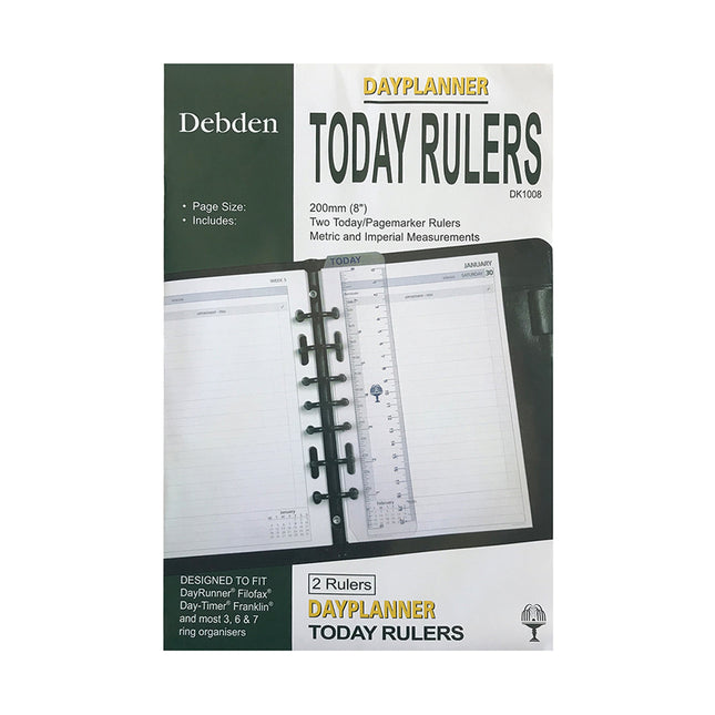 Debden Dayplanner - Desk - Today Ruler 2 Pack - Refill