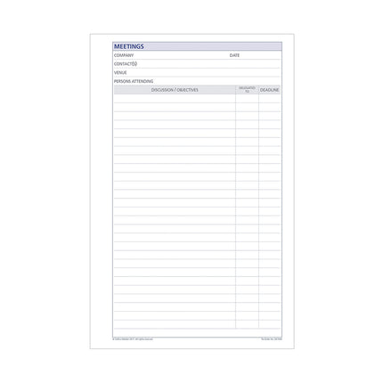 Debden Dayplanner - Desk - Meetings - Refill