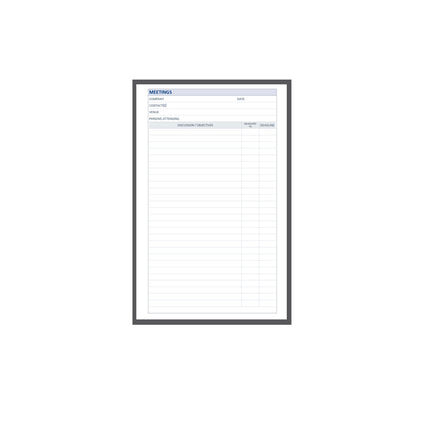 Debden Dayplanner - Desk - Meetings - Refill
