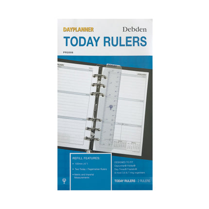 Debden Dayplanner Personal - Today Ruler 2 Pack - Refill
