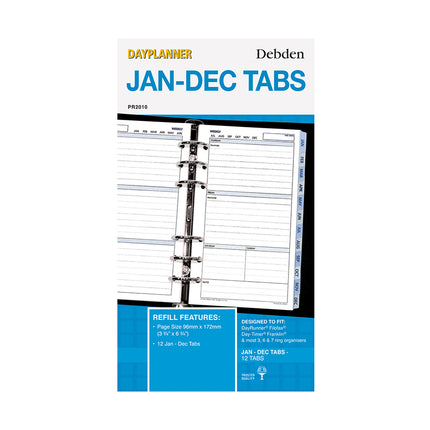 Debden Dayplanner Personal - Jan-Dec Tabs - Refill