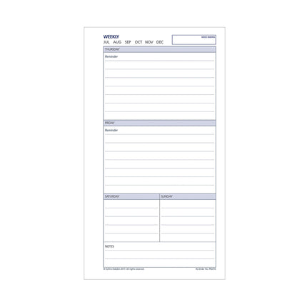 Debden Dayplanner Personal - Week to View Undated - Refill