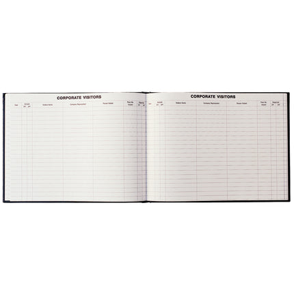 Debden Corporate Visitors Book - PU Black