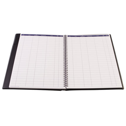 Debden Corporate Visitors Book - Wiro PVC Black