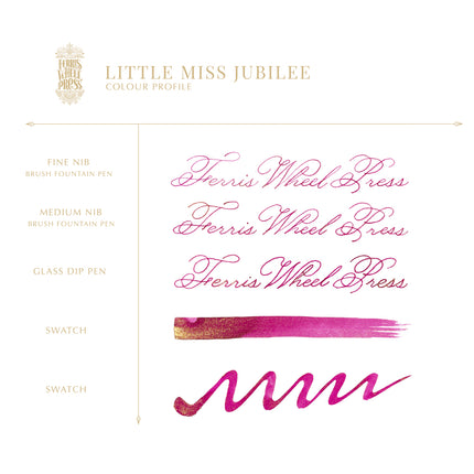 Ferris Wheel Press Fountain Pen Ink - Little Miss Jubilee - Limited Edition