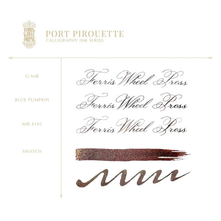 Ferris Wheel Press Calligraphy Ink - Port Pirouette 28ml