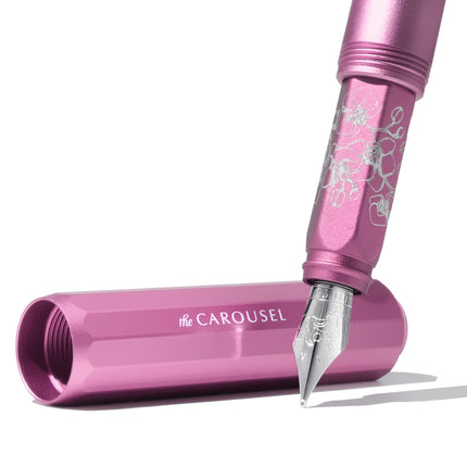 Ferris Wheel Press Aluminium Carousel Fountain Pen - Fete Chinoise Serpentine Blooms