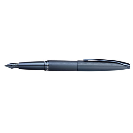 Cross ATX - Etched Diamond Pattern Dark Blue - Fountain Pen