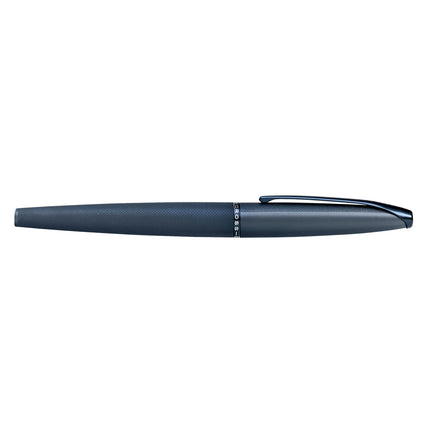 Cross ATX - Etched Diamond Pattern Brushed Chrome - Fountain Pen - Fine