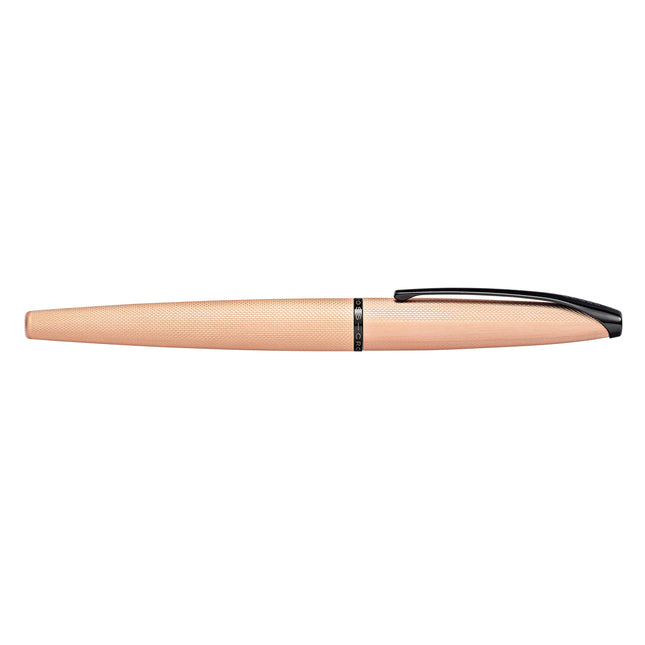 Cross ATX - Etched Diamond Pattern Rose Gold - Fountain Pen - Medium