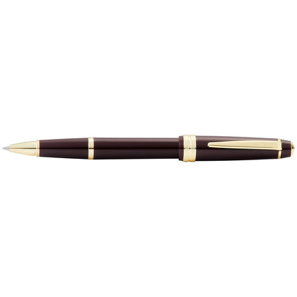 Cross Bailey - Light Polished Burgundy Resin and Gold Tone - Rollerball Pen