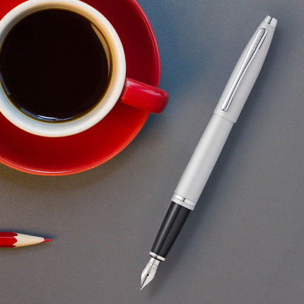 Cross Calais - Satin Chrome - Fountain Pen - Medium