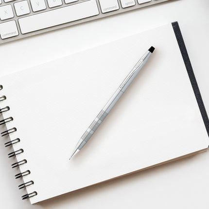 Cross Classic Century - Satin Chrome with Polished Chrome Trim - Mechanical Pencil