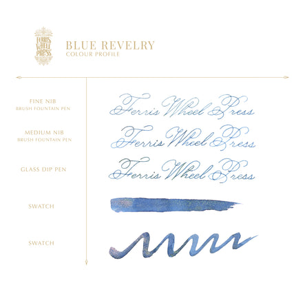 Ferris Wheel Press Fountain Pen Ink - Blue Revelry - Limited Edition