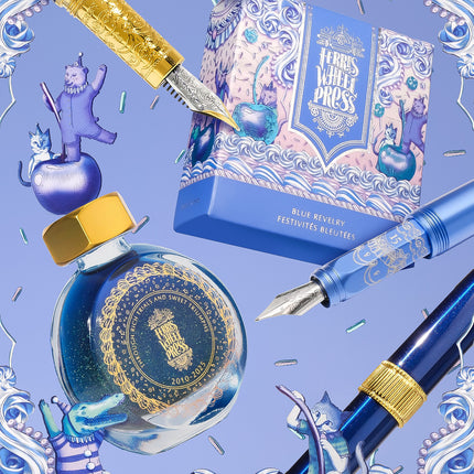 Ferris Wheel Press Fountain Pen Ink - Blue Revelry - Limited Edition