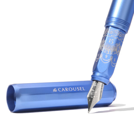 Ferris Wheel Press Aluminium Carousel Fountain Pen - Blue Revelry