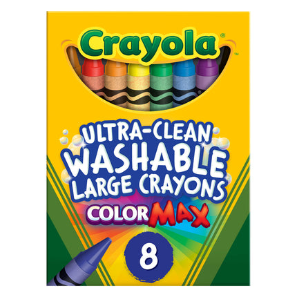 Crayola Ultra-Clean Washable Large Crayons - Pack of 8