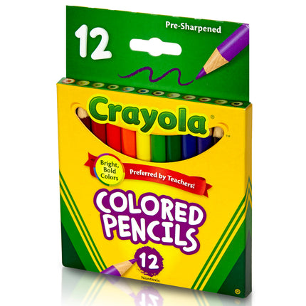 Crayola Coloured Pencils Half Size - Pack of 12