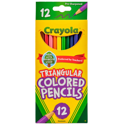 Crayola Coloured Pencils Triangular - Pack of 12