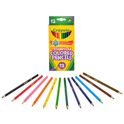 Crayola Coloured Pencils Triangular - Pack of 12