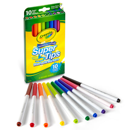 Crayola Washable Super Tips Markers - Pack of 10