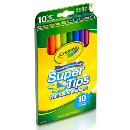Crayola Washable Super Tips Markers - Pack of 10