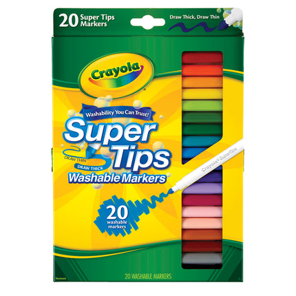 Crayola Washable Super Tips Markers - Pack of 20