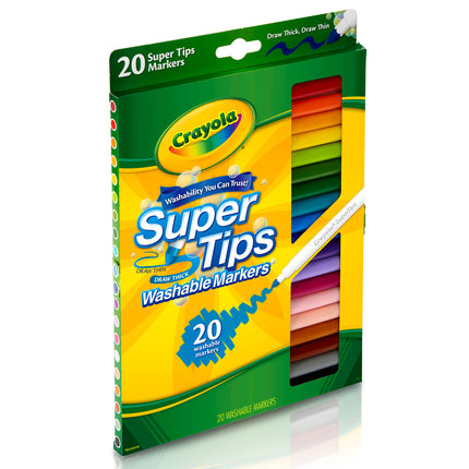 Crayola Washable Super Tips Markers - Pack of 20