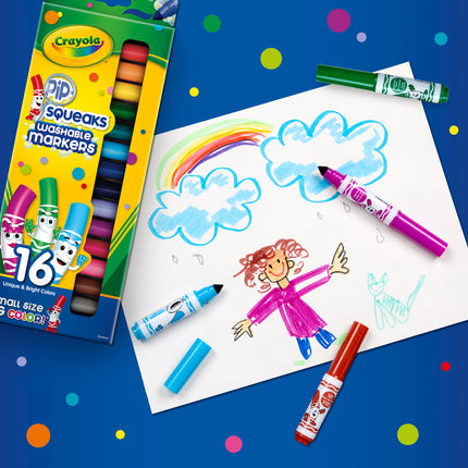Crayola Washable Pipsqueaks Markers- Pack of 16