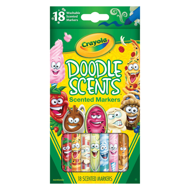 Crayola Doodle Scents Markers - Pack of 18
