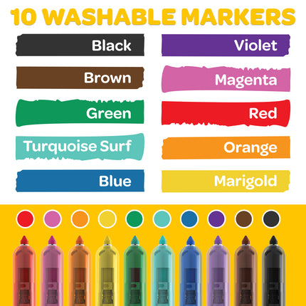 Crayola Clicks Retractable Markers - Pack of 10