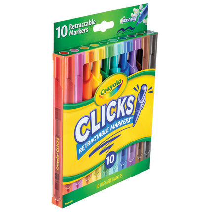 Crayola Clicks Retractable Markers - Pack of 10
