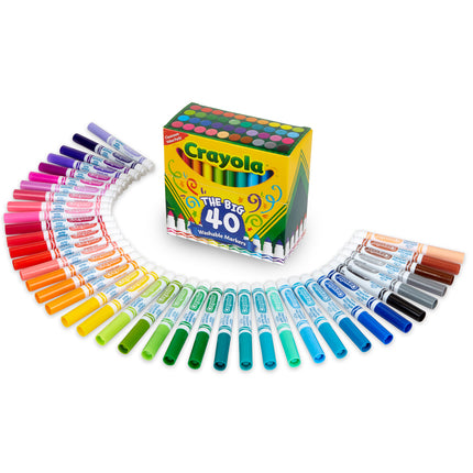 Crayola Washable Broadline Markers - The Big 40 Pack