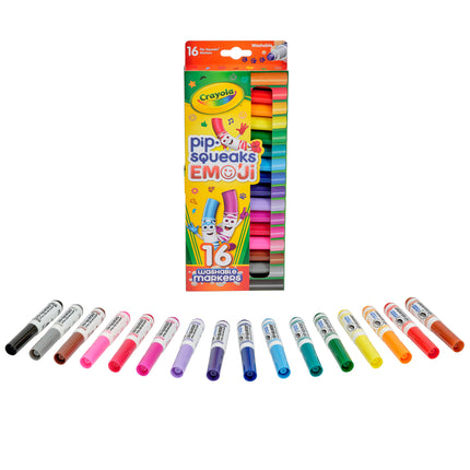 Crayola PipSqueak Emoji Markers - Pack of 16
