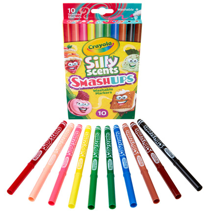 Crayola Smash Ups Slim Markers - Pack of 10