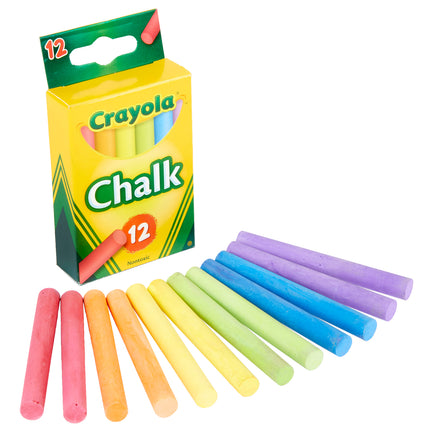 Crayola Chalk Coloured - Pack of 12