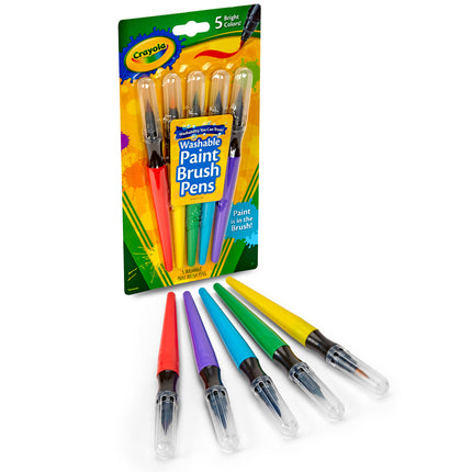Crayola Washable Paint Brush Pens - Pack of 5