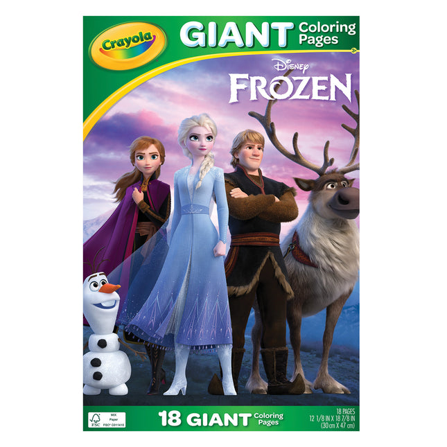 Crayola Giant Coloring Pages Foldalope Frozen
