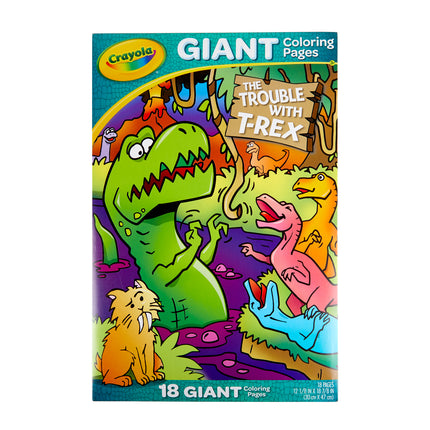 Crayola Giant Colouring Pages Foldalope T-Rex