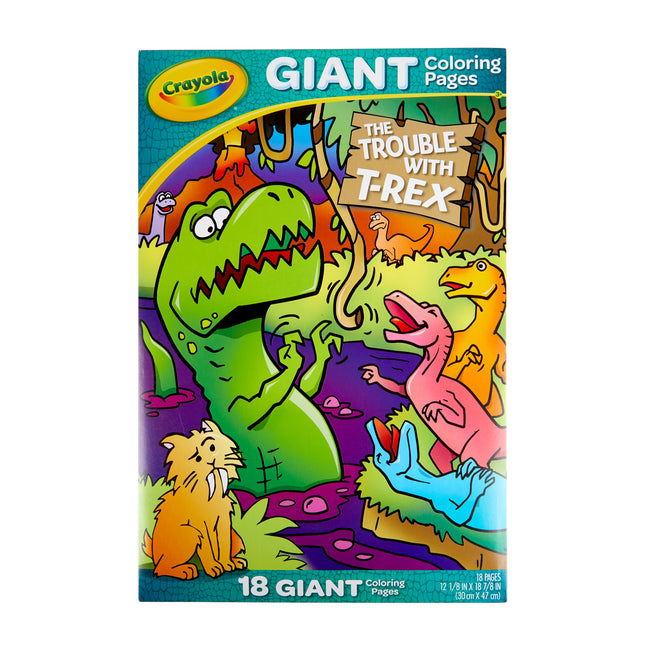 Crayola Giant Coloring Pages Foldalope T-Rex