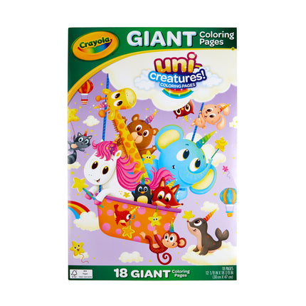 Crayola Giant Colouring Pages Foldalope Uni Creatures