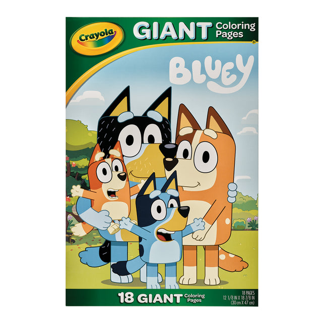 Crayola Giant Coloring Pages Foldalope Bluey