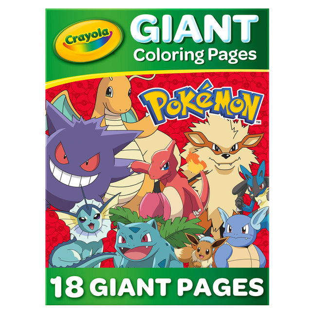 Crayola Giant Coloring Pages Foldalope Pokemon