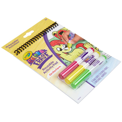 Crayola Colour & Erase Reusable Activity Pad On the Farm
