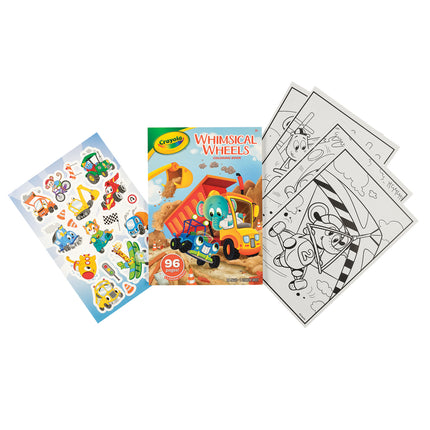 Crayola Colouring Book - Whimsical Wheels