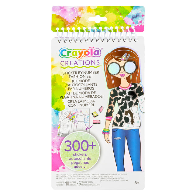 Crayola Creations Sticker-By-Number Fashion Set