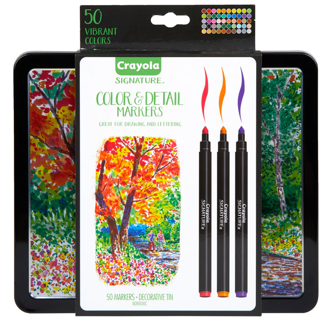 Crayola Signature Color & Detail Markers Pack of 50
